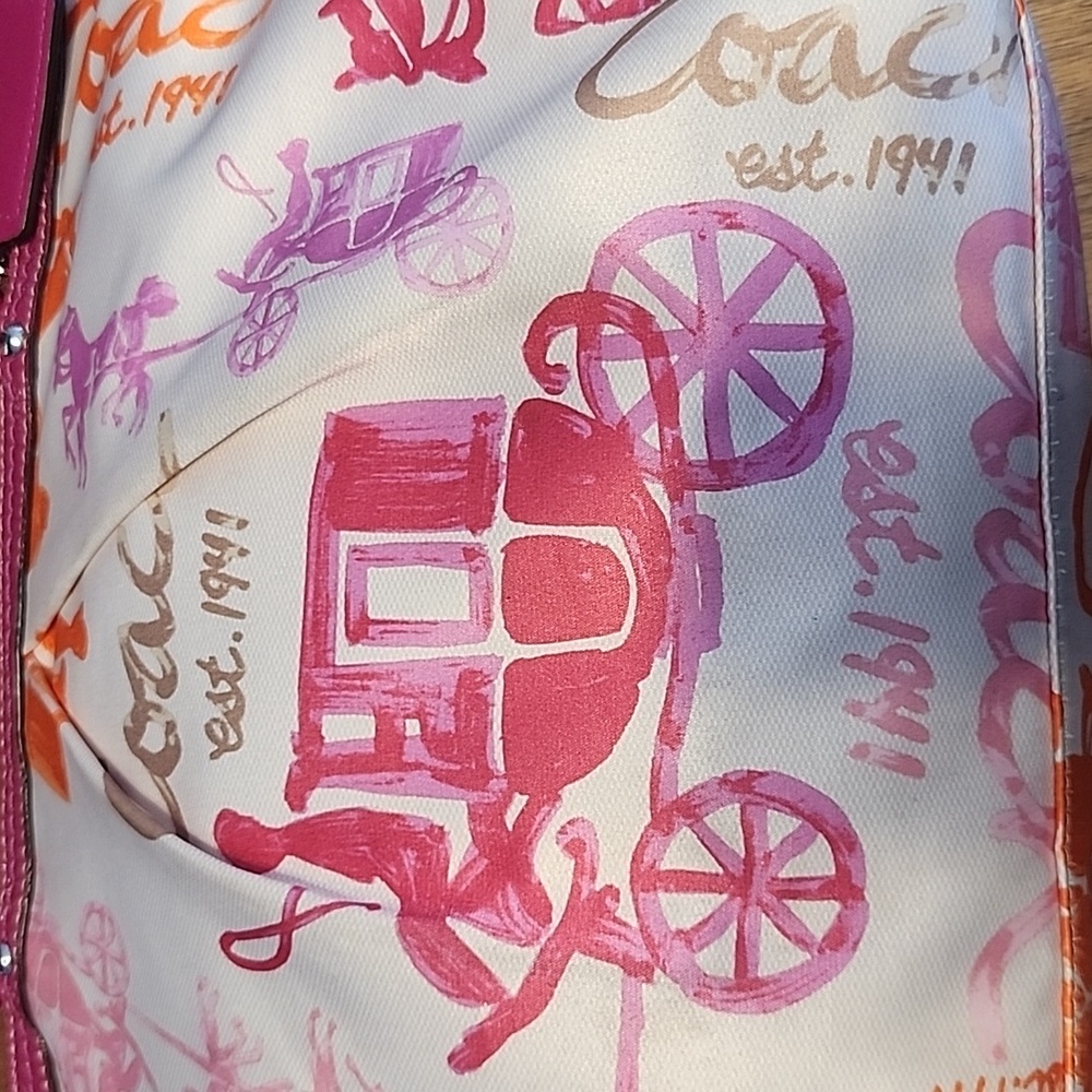 Coach Horse and Carriage Pink 1941 Shoulder Bag - Picture 16 of 16